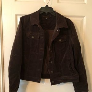 Corduroy chocolate brown jacket Size L